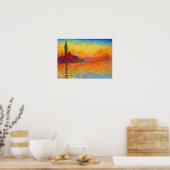 San Giorgio Maggiore in Dusk, door Claude Monet Poster (Keuken)