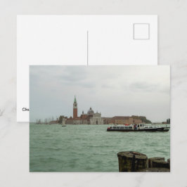 San Giorgio Maggiore-kerk & Venetiaanse Lagune Briefkaart