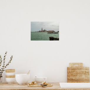 San Giorgio Maggiore-kerk & Venetiaanse Lagune Poster