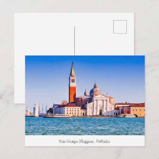 San Giorgio Maggiore, Palladio Briefkaart (Voorkant / Achterkant)