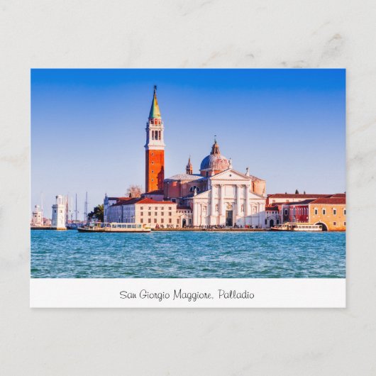 San Giorgio Maggiore, Palladio Briefkaart (Voorkant)