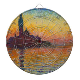 San Giorgio Maggiore te Dusk (door Claude Monet) Dartbord