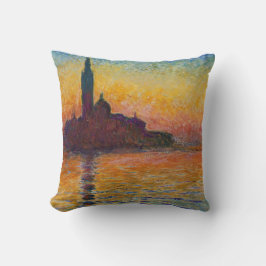 San Giorgio Maggiore te Dusk (door Claude Monet) Kussen