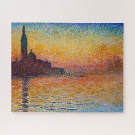 San Giorgio Maggiore te Dusk (door Claude Monet) Legpuzzel (Horizontaal)