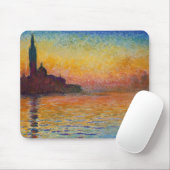 San Giorgio Maggiore te Dusk (door Claude Monet) Muismat (Met muis)