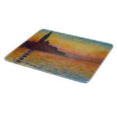 San Giorgio Maggiore te Dusk (door Claude Monet) Snijplank (Hoek)