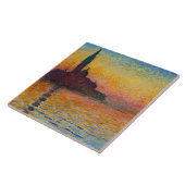 San Giorgio Maggiore te Dusk (door Claude Monet) Tegeltje (Zijkant)