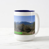 San Gorgonio Wilderness Panorama Tweekleurige Koffiemok (Voorkant rechts)