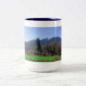 San Gorgonio Wilderness Panorama Tweekleurige Koffiemok (Center)
