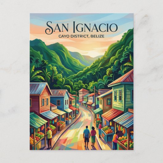 San Ignacio Town Belize Briefkaart (Voorkant)