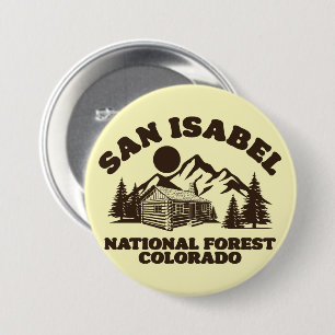San Isabel National Forest Colorado Ronde Button 7,6 Cm