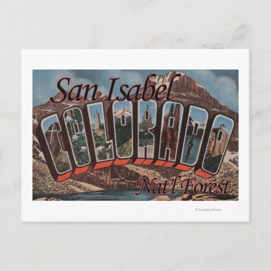 San Isabel Nat'l Forest, Colorado Briefkaart (Voorkant)
