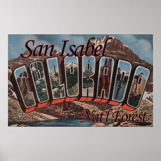 San Isabel Nat'l Forest, Colorado Poster (Voorkant)