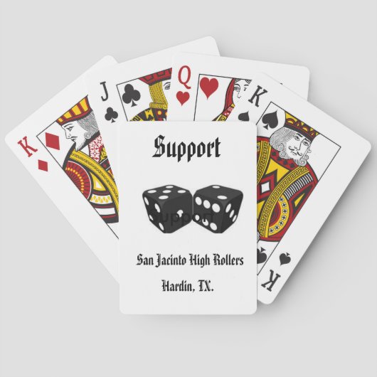 San Jacinto High Roller Support-kaarten Pokerkaarten (Achterkant)