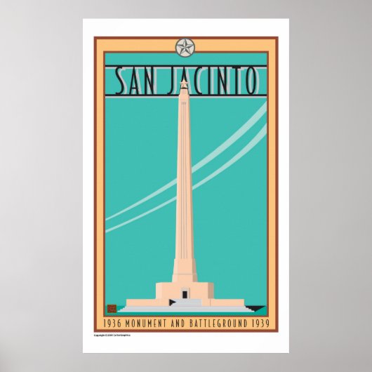 San Jacinto Monument-Poster Poster (Voorkant)