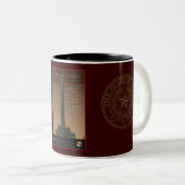 San Jacinto Monument Tweekleurige Koffiemok (Voorkant rechts)