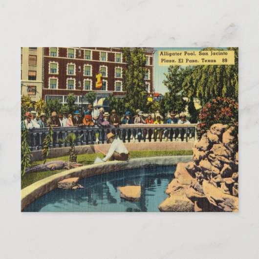  San Jacinto Plaza, El Paso, Texas Briefkaart (Voorkant)