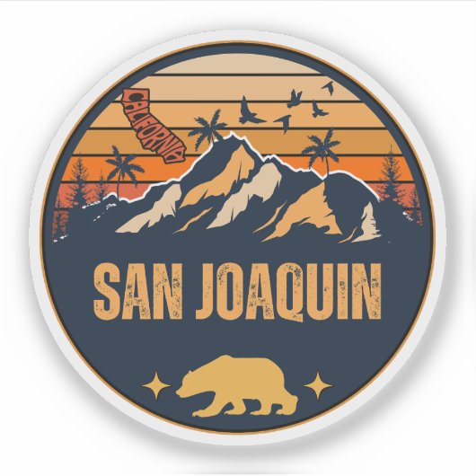 San Joaquin, Californië Sticker (Voorkant)