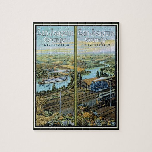 San Joaquin County Oude Poster Puzzel (Verticaal)