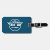 San Joaquin de Californische Kayaking Bagagelabel (Voorkant horizontaal)