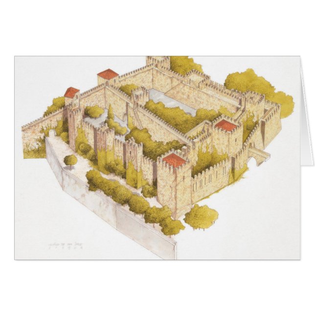 San Jorge kasteel. Lisboa Portugal (Voorkant Horizontaal)