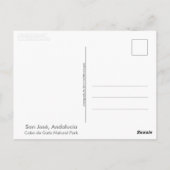 San Jose, Andalusië (Spanje) Briefkaart (Achterkant)