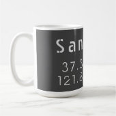 San Jose Breedtegraad Lengtegraad Koffiemok (Links)