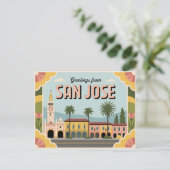 San Jose Briefkaart | Groeten van (Staand voorkant)