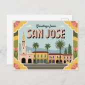 San Jose Briefkaart | Groeten van (Voorkant / Achterkant)