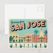 San Jose Briefkaart | Groeten van (Voorkant / Achterkant)