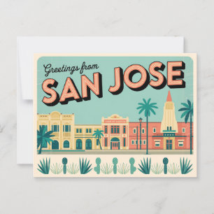  San Jose Briefkaart   Groeten van