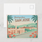 San Jose Briefkaart | Groeten van (Voorkant / Achterkant)