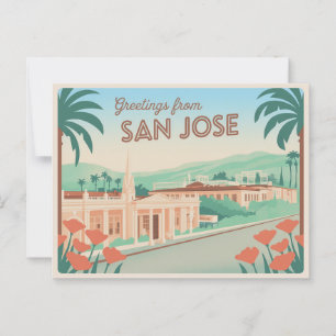  San Jose Briefkaart   Groeten van