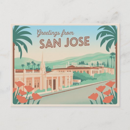 San Jose Briefkaart | Groeten van (Voorkant)