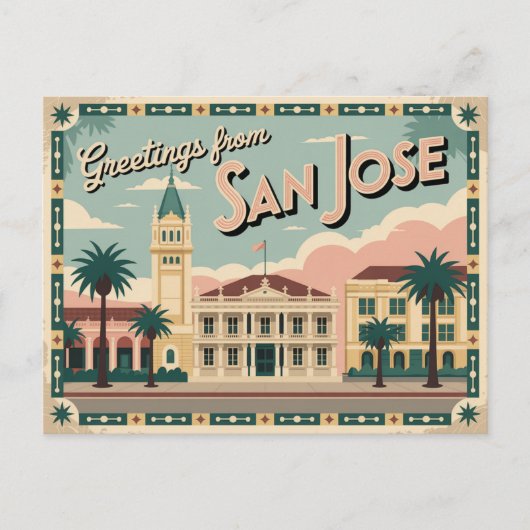  San Jose Briefkaart | Groeten van (Voorkant)