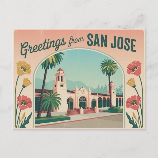 San Jose Briefkaart | Groeten van (Voorkant)