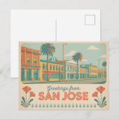 San Jose Briefkaart | Groeten van (Voorkant / Achterkant)