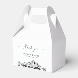 San Jose bruiloft gepersonaliseerde gunst box Bedankdoosjes