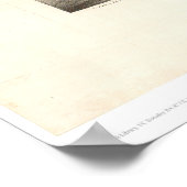 San Jose, CA. Panoramische kaart 1869 (1559A) Poster (Hoek)