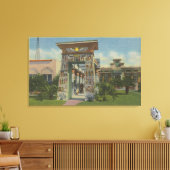 San Jose, CA - Replica of Egyptian Shrine Canvas Afdruk (Insitu (Woonkamer))