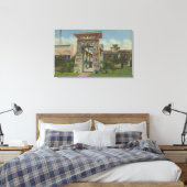 San Jose, CA - Replica of Egyptian Shrine Canvas Afdruk (Insitu (Slaapkamer))