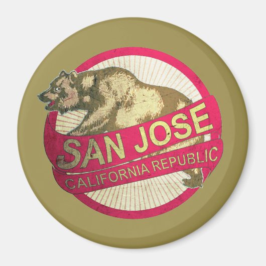 San Jose California  beer magneet (Voorkant)