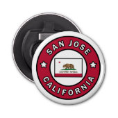 San Jose California Button Flesopener (Voorkant)