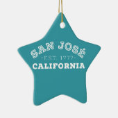 San Jose California Keramisch Ornament (Rechts)