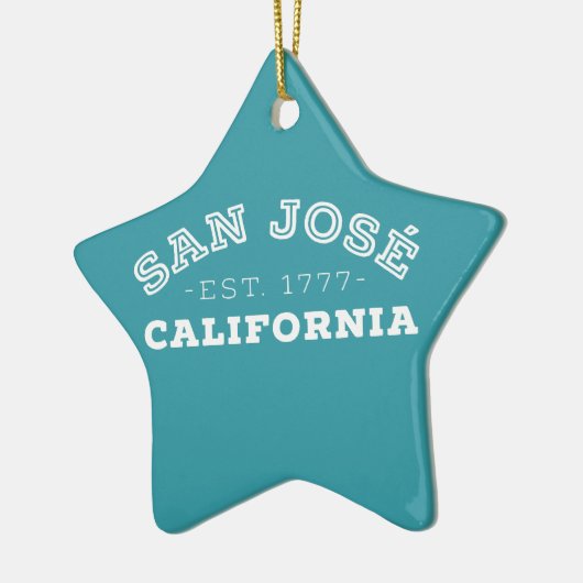 San Jose California Keramisch Ornament (Links)