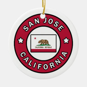 San Jose California Keramisch Ornament
