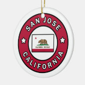 San Jose California Keramisch Ornament (Links)