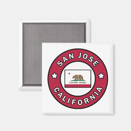 San Jose California Magneet (Voorkant / Achterkant)