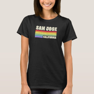 San Jose California Pride Rainbow Flag Gay Pride M T-shirt