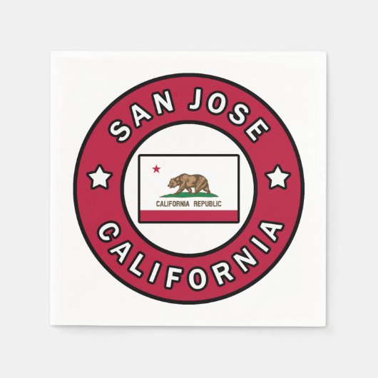 San Jose California Servet (Voorkant)